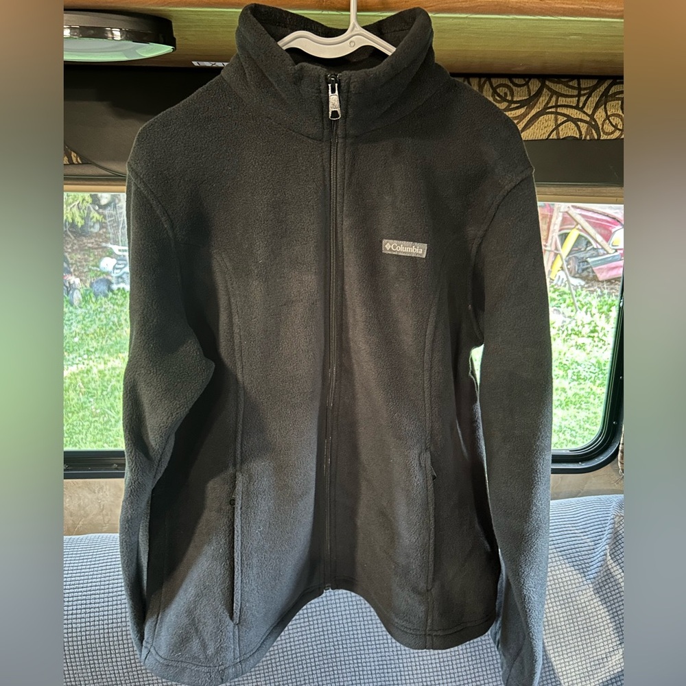 Columbia Gray Utility Jacket Full Zip High Collar
